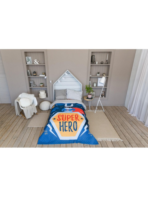 Покрывало 1.5-спальное «Этель» Super hero, 145×210 см, микрофибра