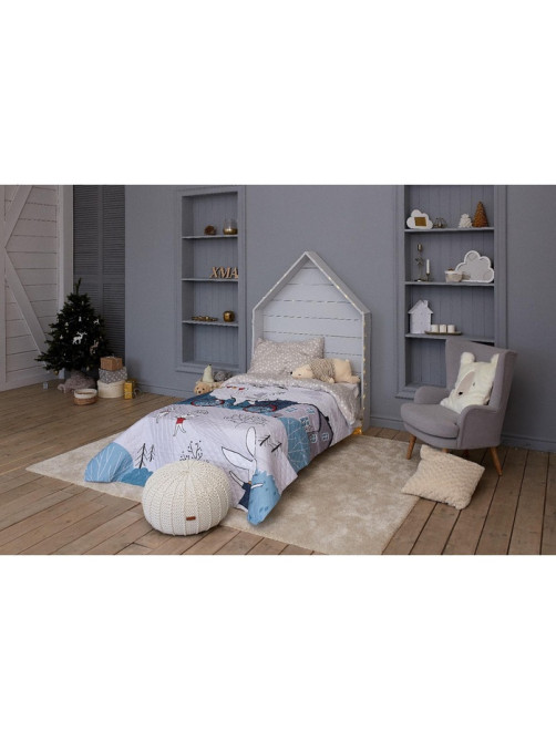 Покрывало 1.5-спальное «Этель» Brave bear, 145×210 см, микрофибра