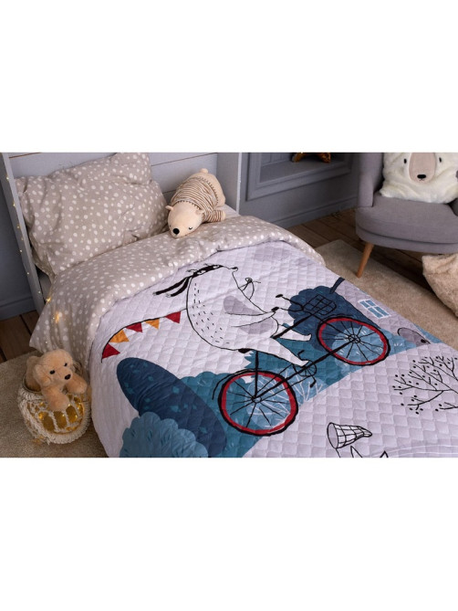 Покрывало 1.5-спальное «Этель» Brave bear, 145×210 см, микрофибра