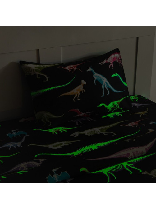 Постельное бельё 1.5-спальное «Этель» Dino skeleton, бязь
