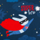 Постельное бельё 1.5-спальное «Этель» Super hero, бязь