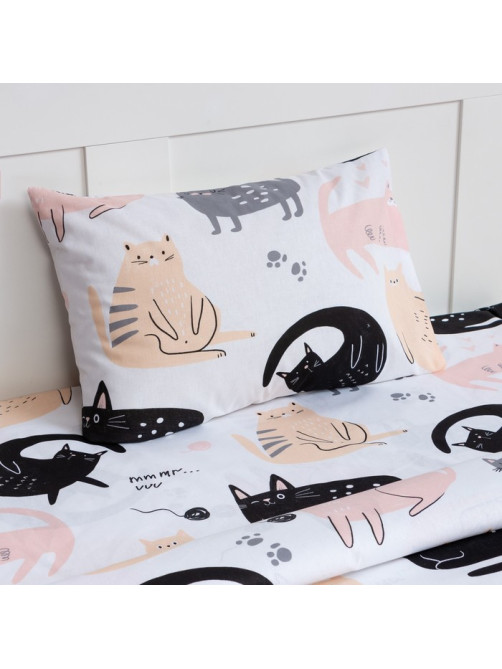 Постельное бельё 1.5-спальное «Этель» Cat party, бязь