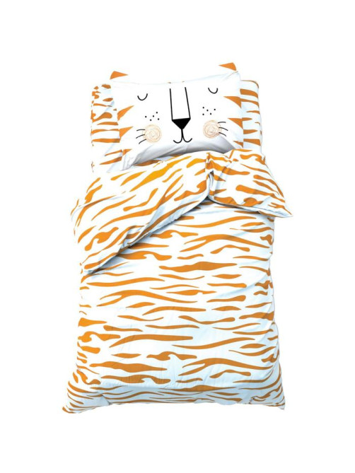Постельное бельё 1.5-спальное «Этель» Sleepy tiger, бязь