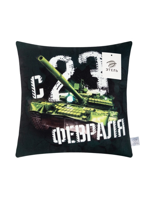 Подушка декоративная «Этель. C 23 февраля», 40×40 см, велюр