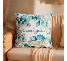 Подушка декоративная «Этель» Eucalyptus, 40×40 см, велюр