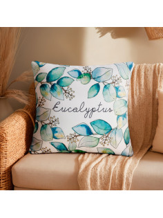Подушка декоративная «Этель» Eucalyptus, 40×40 см, велюр