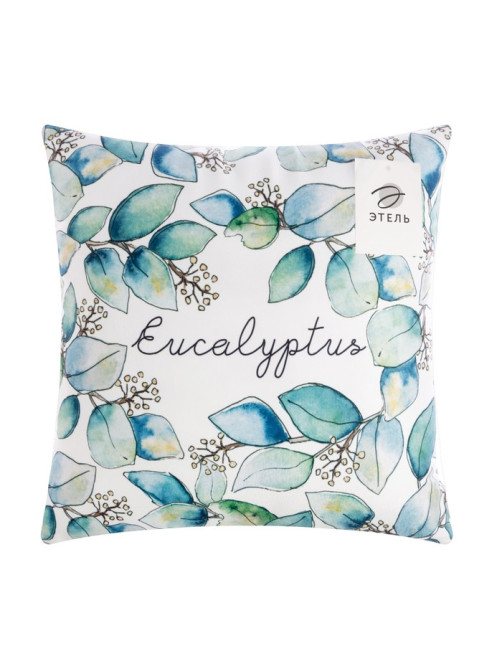 Подушка декоративная «Этель» Eucalyptus, 40×40 см, велюр