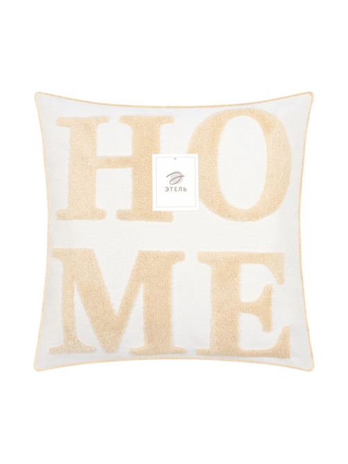 Наволочка декоративная «Этель. Home» Бохо, 45×45 см, бежевая