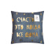 Наволочка декоративная новогодняя «Этель. Счастье» 40×40 см, велюр