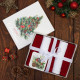 Полотенца махровые «Этель» Merry christmas, 30×30 см - 5 шт., 100% хлопок, 340 г/м²