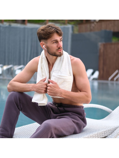 Полотенце махровое для тренировок LoveLife Active 50×100 см, 100% хлопок, 360 г/м², белое