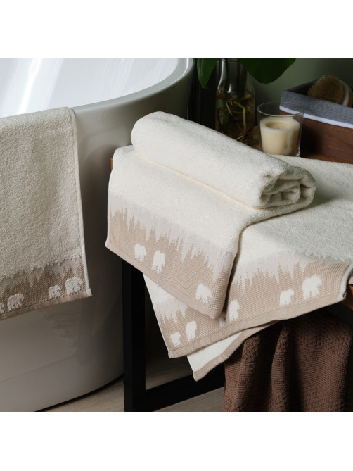 Полотенце махровое Love Life Winter dream 70×130 см, 100% хлопок, 400 г/м², белое