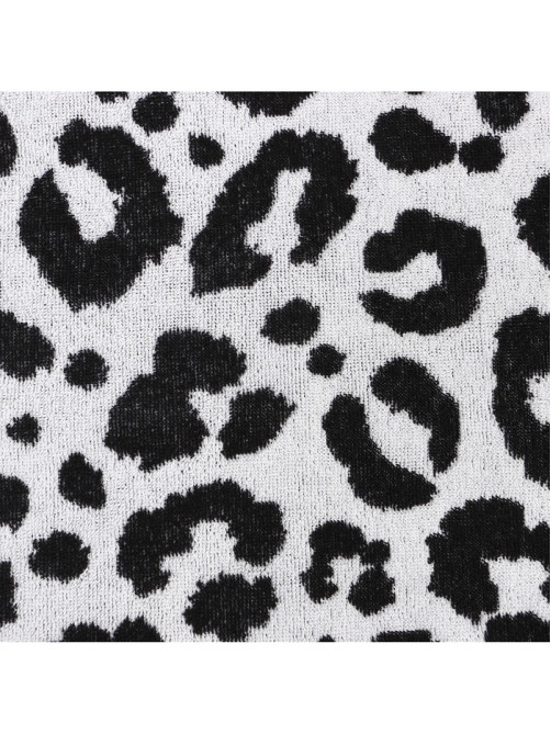 Полотенце махровое «Этель» Leopard, 50×90 см, 100% хлопок, 420 г/м², чёрно-белое