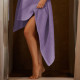 Полотенце банное вафельное «Этель» Boho, 67×140 см, 100% хлопок, 290 г/м², сиреневое