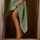 Полотенце банное вафельное «Этель» Boho, 67×140 см, 100% хлопок, 290 г/м², мятное