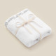Полотенце махровое SL HOME: Floral «Блан де Блан», 90×150 см, хлопок 100%, белое