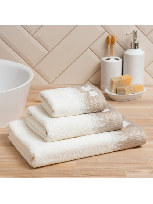Полотенце махровое Love Life Winter dream 70×130 см, 100% хлопок, 400 г/м², белое