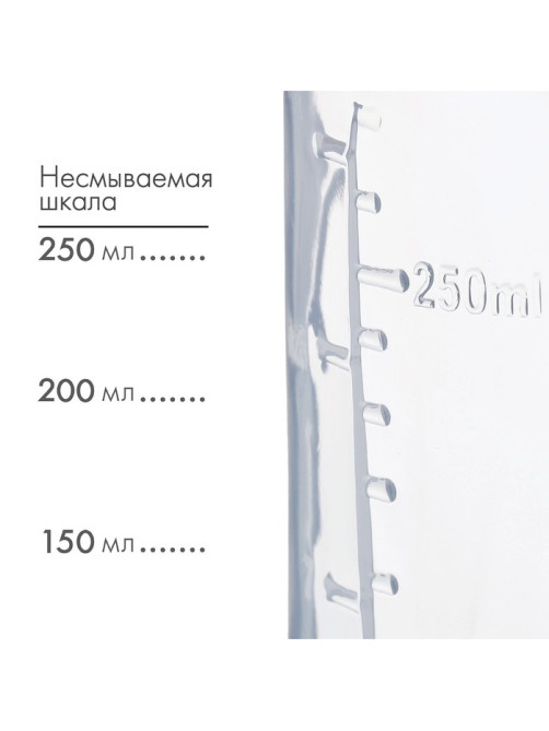 Бутылочки для кормления M&B «Люблю молоко», набор 2 шт., 150 и 250 мл