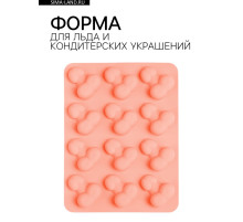 Форма для шоколада, 13×18 см, розовый, 18+
