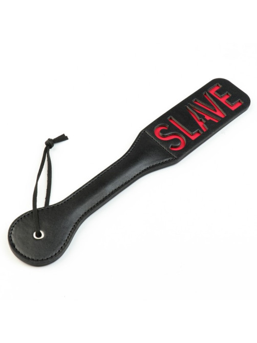 Шлёпалка БДСМ «SLAVE‎», черная, ПВХ, 38×5 см