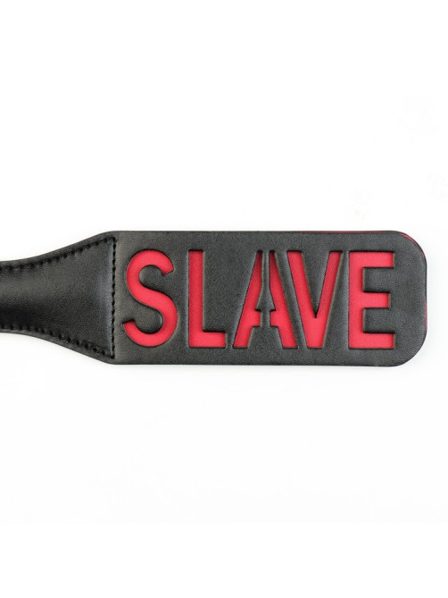 Шлёпалка БДСМ «SLAVE‎», черная, ПВХ, 38×5 см