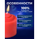 Свеча для БДСМ «‎Роза», красная, низкотемпературный воск, 3.2 см