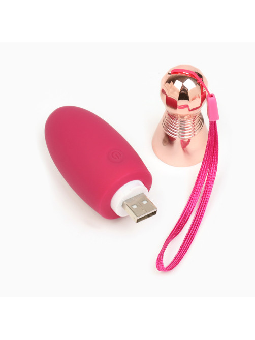 Вибратор для клитора и сосков, 10 режимов, USB, бордовый