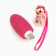 Вибратор для клитора и сосков, 10 режимов, USB, бордовый