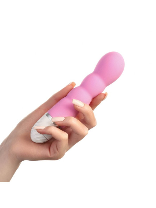 Вибратор со стимуляцией точки G, 17×3.5 см, розовый
