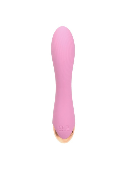 Вибратор со стимуляцией точки G, 18×3.8 см, розовый