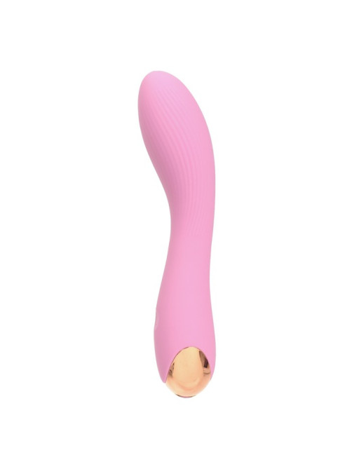 Вибратор со стимуляцией точки G, 18×3.8 см, розовый