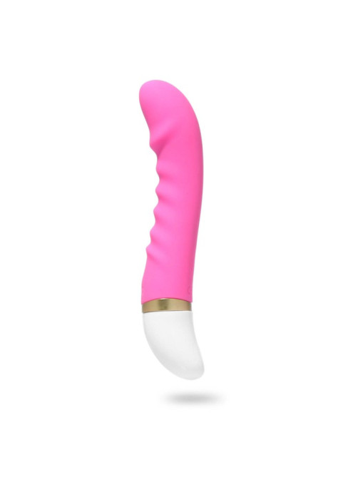 Вибратор со стимуляцией точки G, 19×3.5 см, розовый