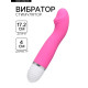 Вибратор со стимуляцией точки G, реалистичной формы, 17.2×4 см, розовый