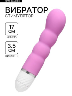 Вибратор со стимуляцией точки G, 17×3.5 см, розовый
