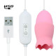 Виброяйца с насадкой для сосков и клитора, 12 режимов, USB, силикон, розовый