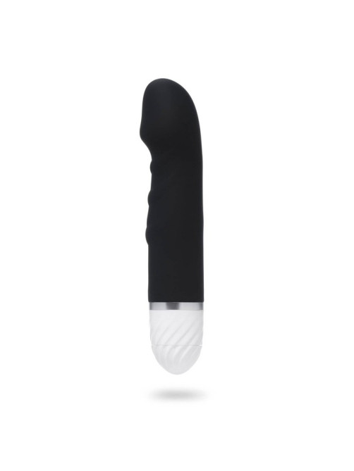 Вибратор со стимуляцией точки G, 17×3.5 см, чёрный