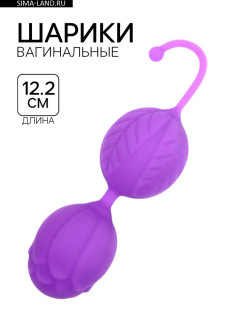 Шарики вагинальные для укрепления мышц влагалища, вес 45 г, фиолетовый