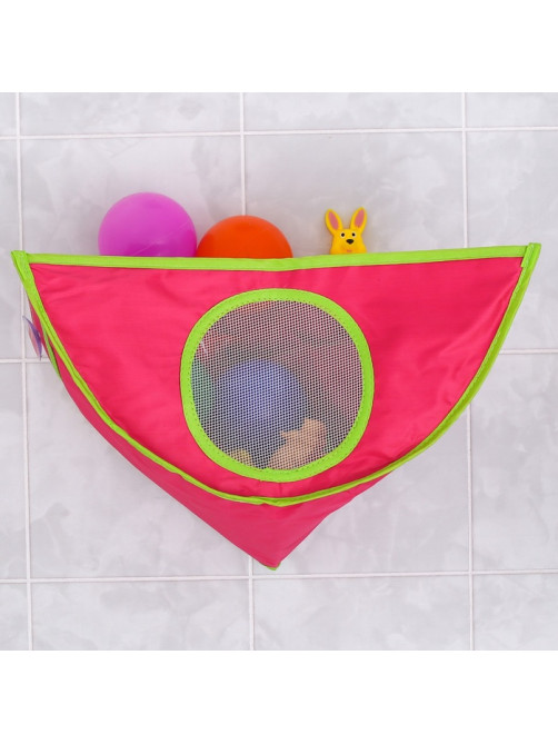 Сетка для хранения игрушек в ванной, розовая
