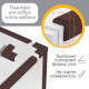 Лента защитная для углов мебели, 2 м, ширина 2.3 см, L-профиль, цвет коричневый, Крошка Я