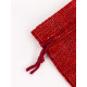Холщовый мешочек для украшений, подарков и трав, текстиль «Эко» красный, 7×9 см