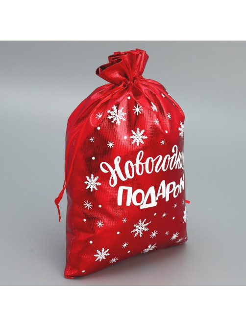 Мешочек подарочный парча «Новогодние подарки», 20×30 см ± 1.5 см