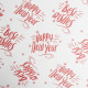 Бумага упаковочная крафтовая «Happy new year», 70×100 см