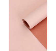 Бумага упаковочная крафт, розовый, 0.68×10 ±5% м