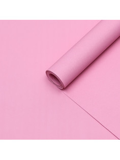 Бумага упаковочная крафт, светло-розовая, двусторонняя, 0.68×10±5% м