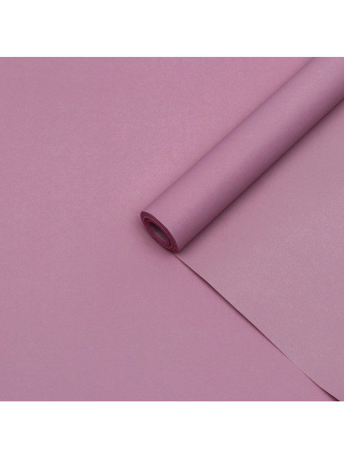 Бумага упаковочная крафт, двухсторонняя, розовая, 0.68×10 ±5% м