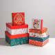 Набор подарочных коробок 6 в1 Happy new year, 10×10×6 - 20×20×11 см, Новый год
