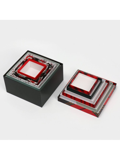 Набор подарочных коробок 6 в 1 «С Новым годом», 10×10×6 - 20×20×11 см