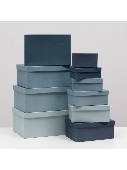 Набор подарочных коробок 10 в 1 «Барракуда», 30.5×20×13 - 12×6.5×4 см