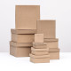 Набор коробок квадратных 10 в 1 крафт,24.5×24.5×11.5 - 6.5×6.5×4 см,