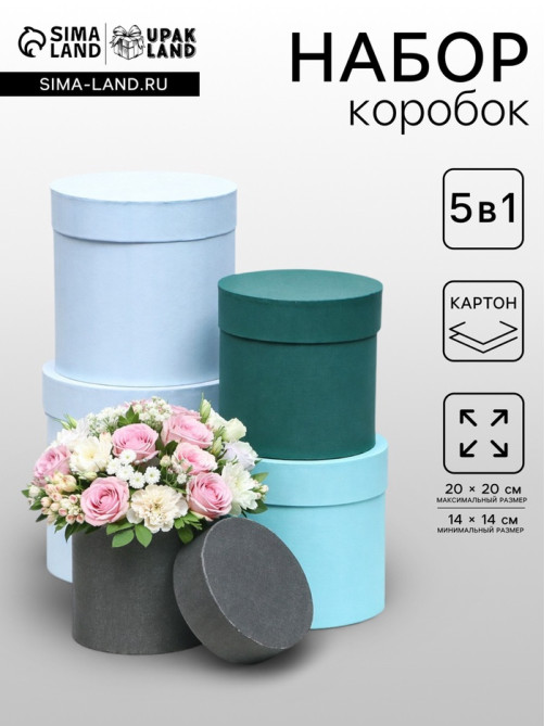 Набор шляпных коробок 5 в 1